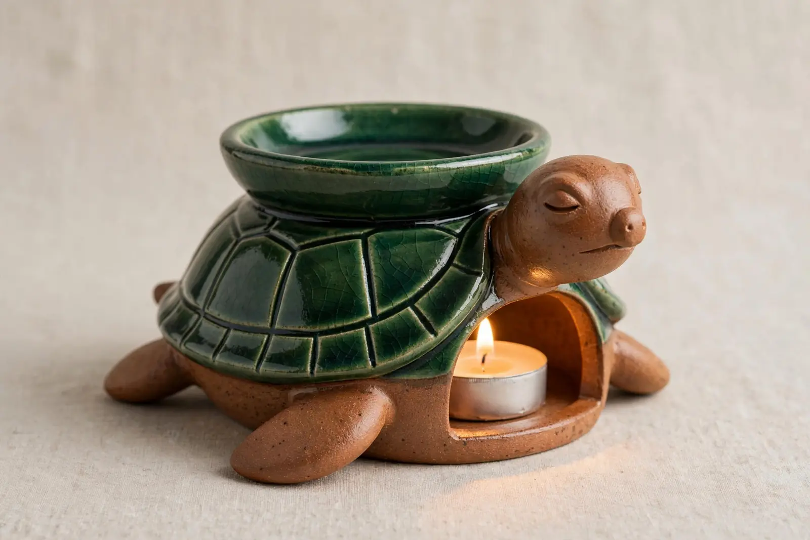 Oil Burner — Compact Tortuga: the smaller turtle oil burner